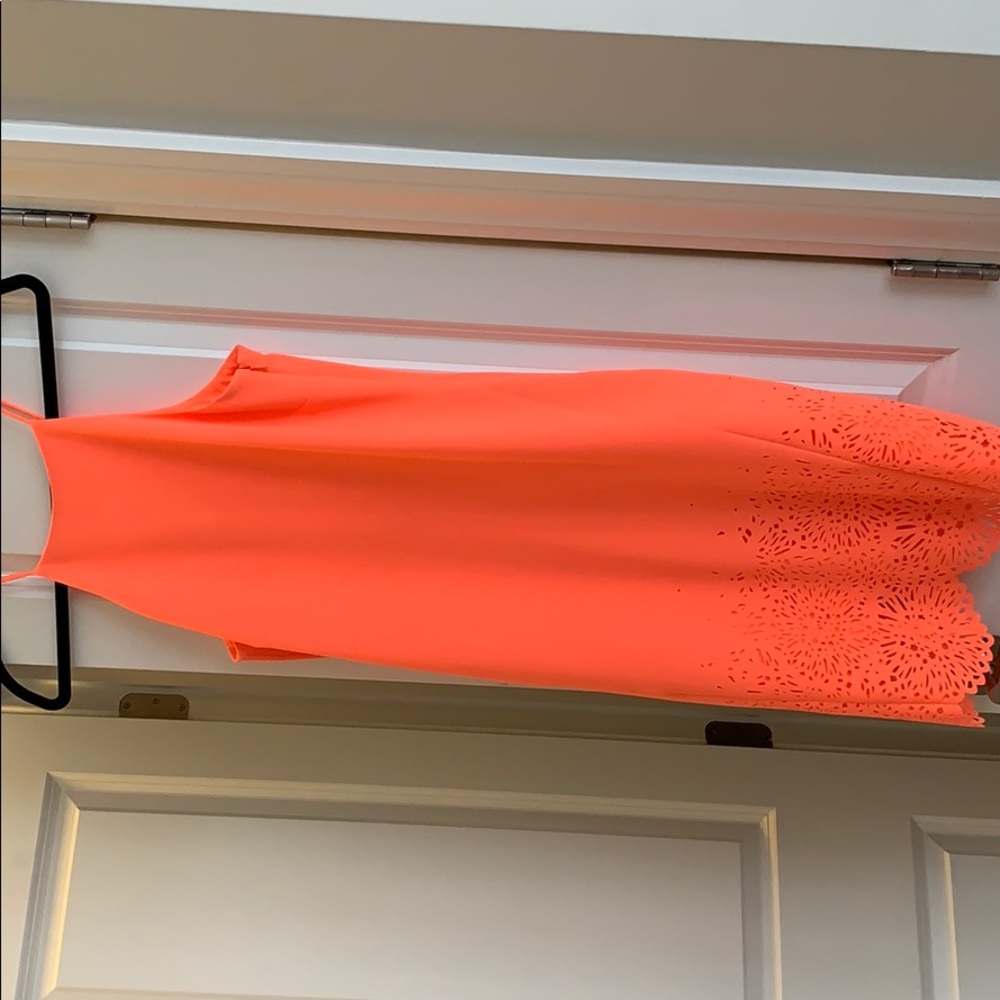 Karen Millen straight orange dress, size 6